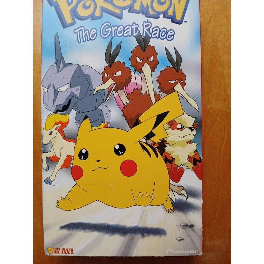 Pokemon Vol. 11: The Great Race (VHS, 1999) Works As It Should Opened Used